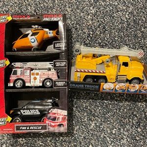 New cars toys police/fire truck